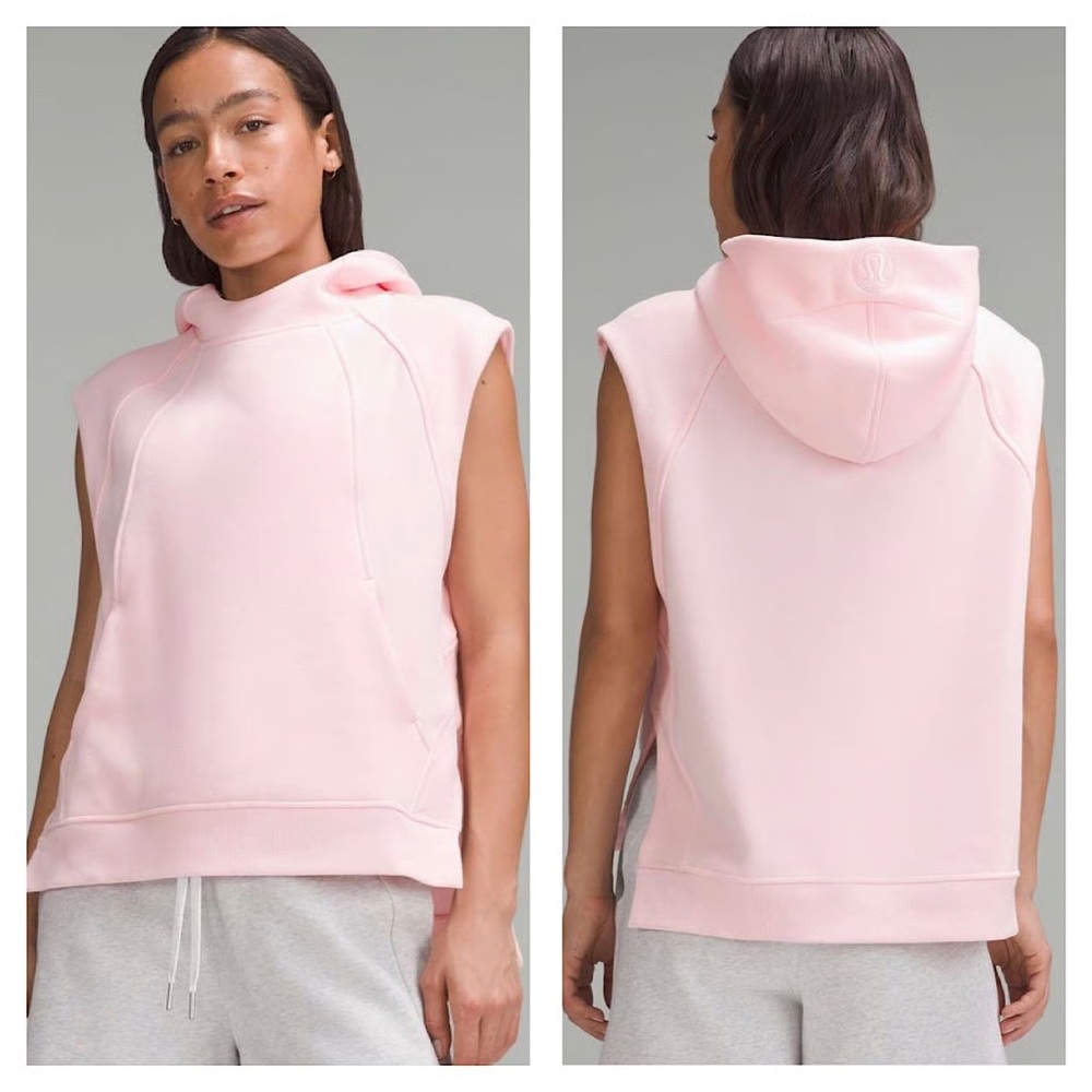 lululemon athletica Pink Sleeveless Hoodie